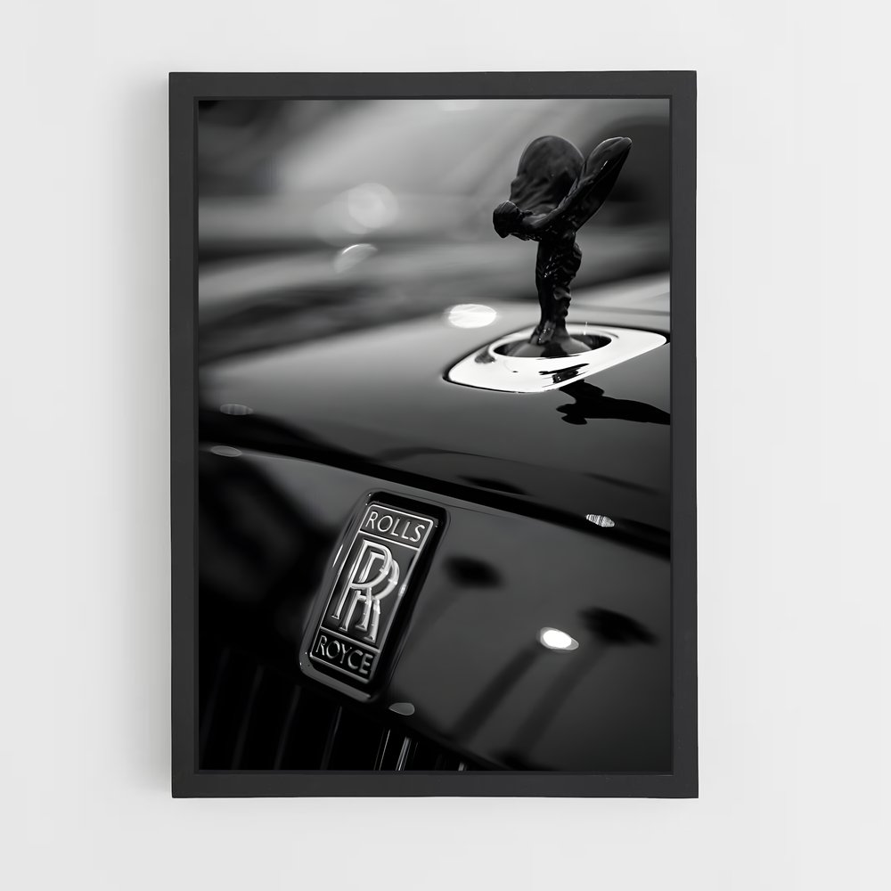 Poster Rolls Royce Noir & Blanc – affiche Rolls-Royce (vue 2)